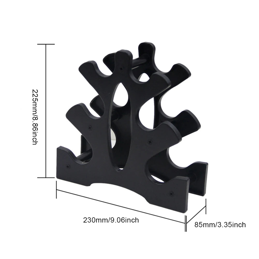 Dumbbell Holder 3 Tier Dumbbell Rack Stand Only Compact Weight Rack for Dumbbells Small for Home Gym Workout