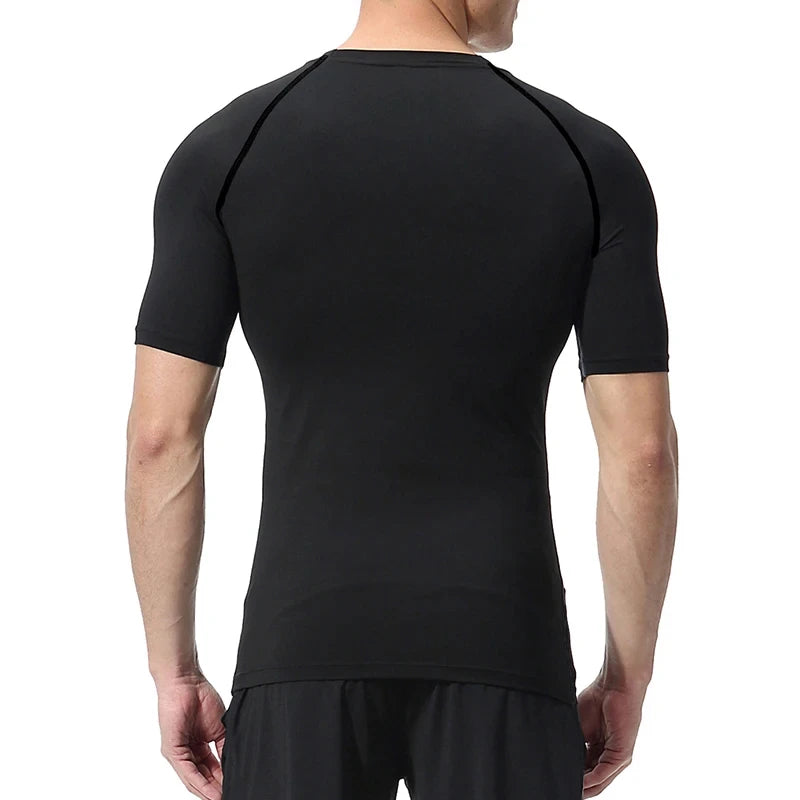 Bat Graphic Compression Shirts for Men Short Sleeve Rash Guard Gym Workout Running Tshirt Summer Athletic Quick Dry Tees Tops