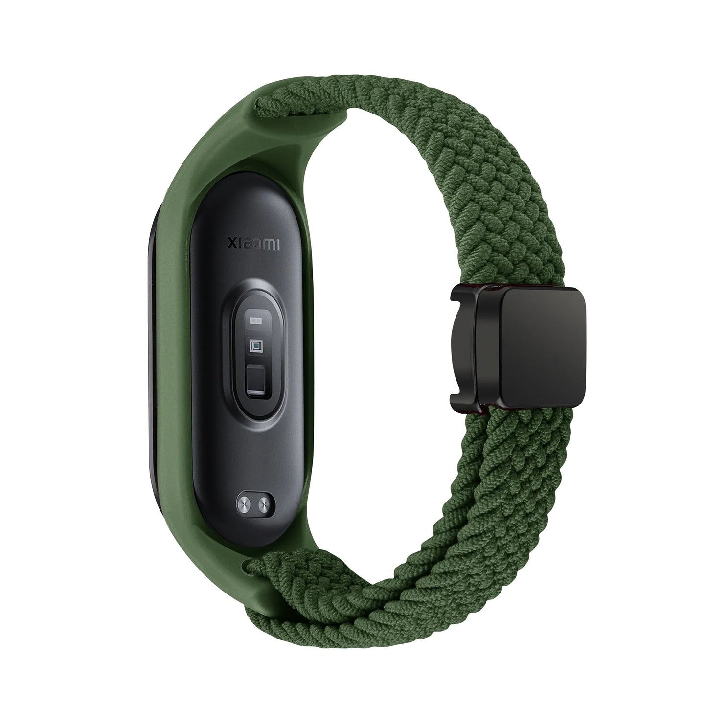 Nylon Braided Strap For Mi Band 9 8 Bracelet Magnetic Buckle Watchband For Xiaomi Mi Band 7 6 5 4 3 Wristband Correa Accessories