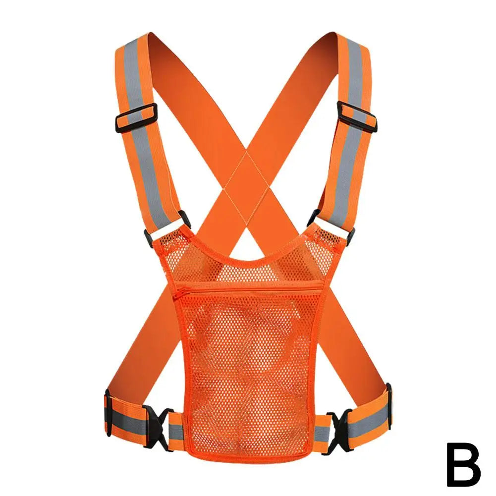 Cycling Reflective Vest High Visibility Safe Jacket For Night Riding Running Jogging Cycling Motorcycle Outdoor Sports Waistcoat