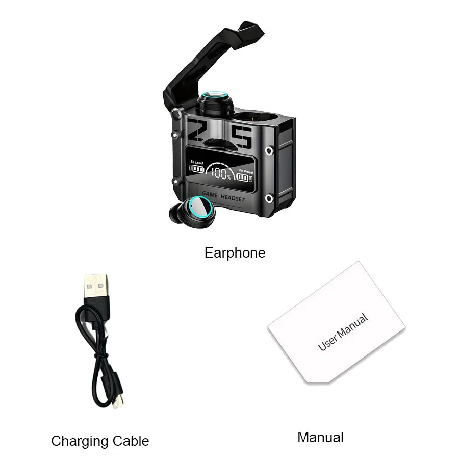 Original M25 TWS Wireless Headphones Earphones Bluetooth Touch Control Noise Reduction Stereo Earbuds Headsets for Smartphone