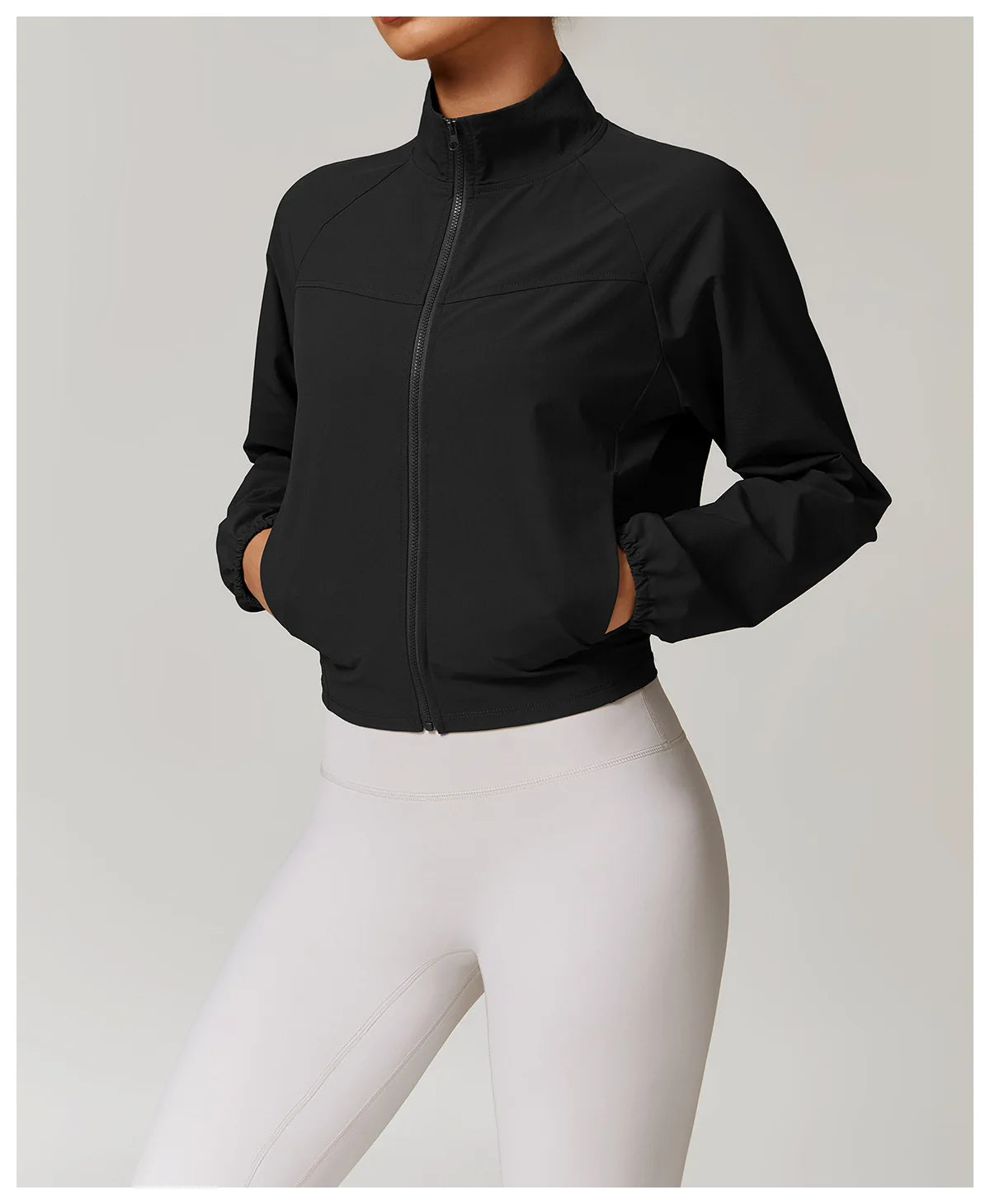 Women's Jacket Long Sleeved Outdoor Fitness Coat Yoga Crop Tops Gym Clothes Sports Tops Jacket Yoga Shirt Workout Sweatshirts