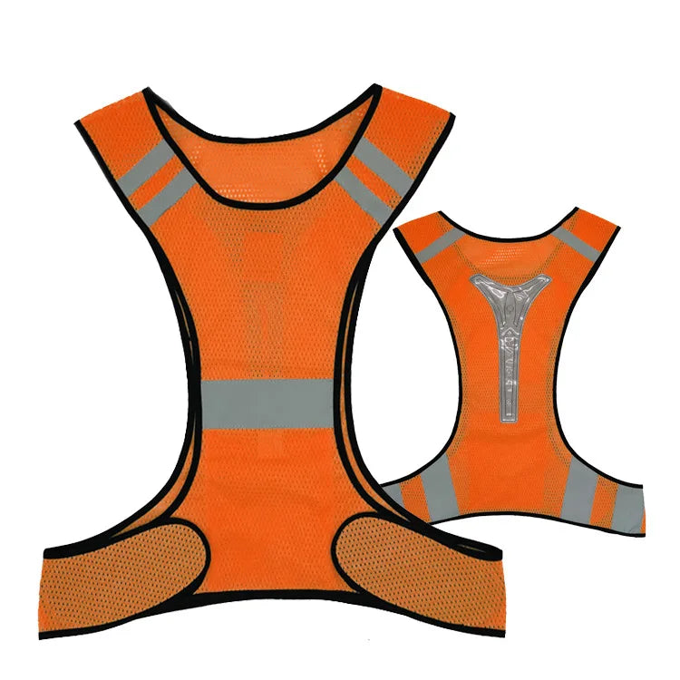 Cycling Reflective Vest High Visibility Safe Jacket for Night Riding Running Jogging Cycling Motorcycle Outdoor Sports Waistcoat