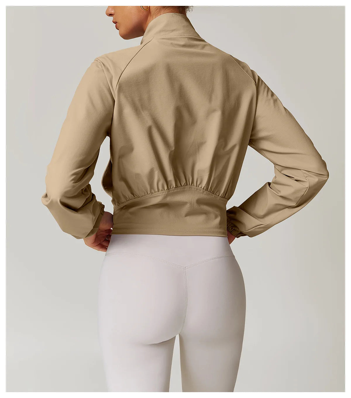 Women's Jacket Long Sleeved Outdoor Fitness Coat Yoga Crop Tops Gym Clothes Sports Tops Jacket Yoga Shirt Workout Sweatshirts