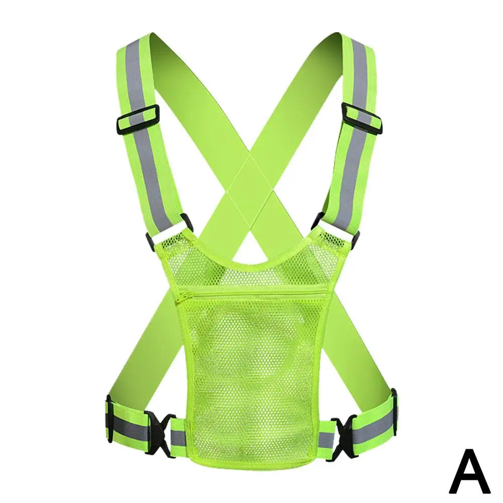 Cycling Reflective Vest High Visibility Safe Jacket For Night Riding Running Jogging Cycling Motorcycle Outdoor Sports Waistcoat