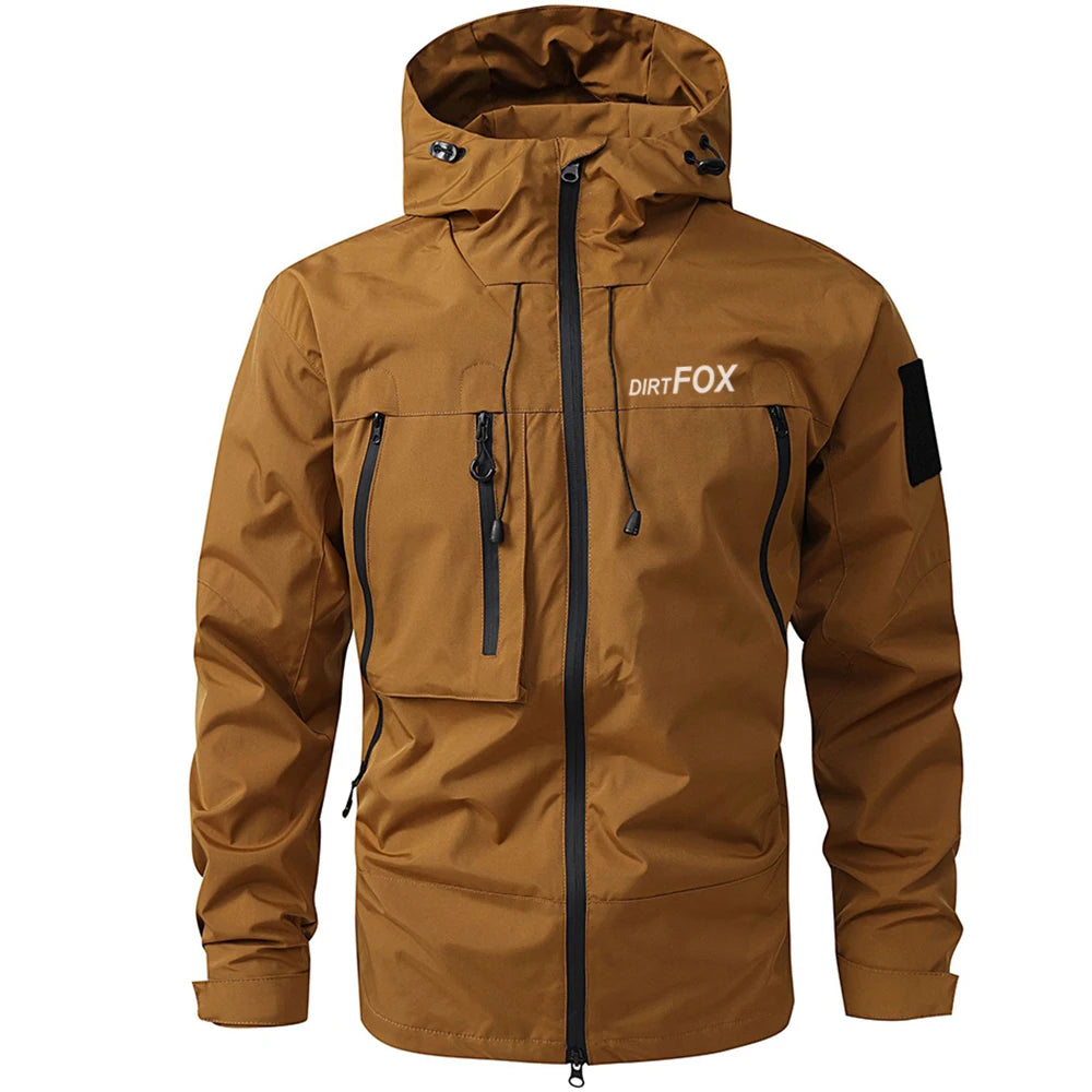DIRTFOX Men Cycling Waterproof Jacket MTB Coat Motorcycle Mountain Bike Clothes Bicycle Windbreaker Cortavientos Ciclismo Hombre