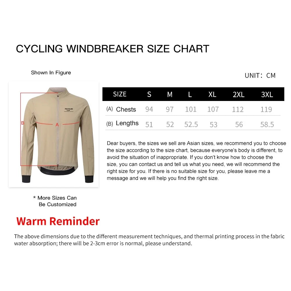 Men PNS Cycling Jacket MTB Road Pro Windbreaker Waterproof Quick Dry Bicycle Shirt Long Sleeve Lightweight Bike Cycling Jersey