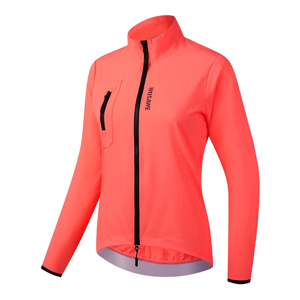 WOSAWE Cycling Jacket Women Windbreaker Vest Sleeveless Jackets Mountain Bike MTB Clothes Bicycle Jacket Windproof Ciclismo