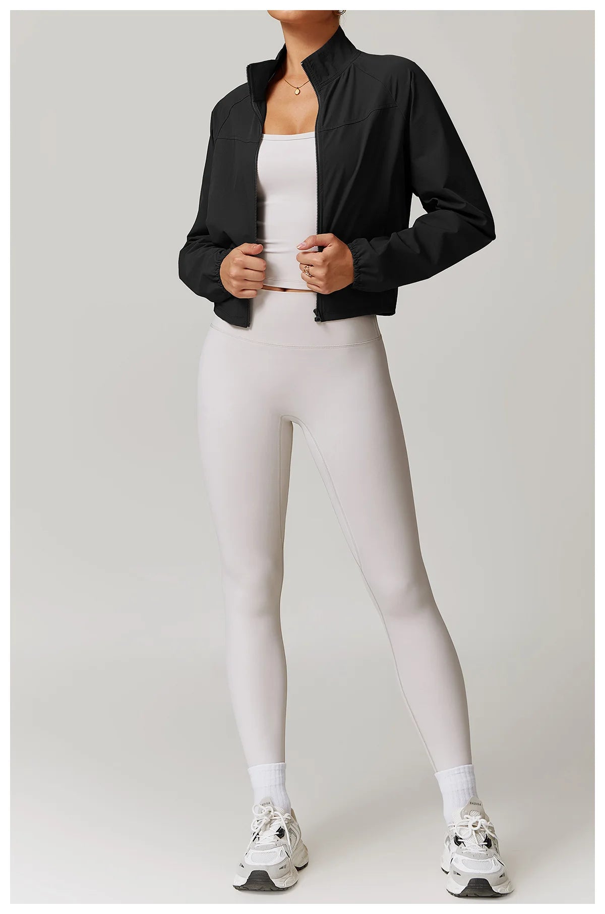 Women's Jacket Long Sleeved Outdoor Fitness Coat Yoga Crop Tops Gym Clothes Sports Tops Jacket Yoga Shirt Workout Sweatshirts