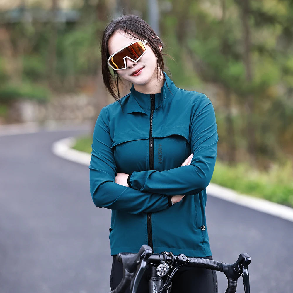 WOSAWE Windproof & Waterproof Reflective Cycling Jacket