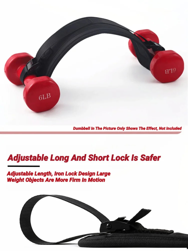 Dumbbell Exercise Belt Hip Thrust Weight-Bearing For Effective Glute Bridge Workout Waist Weight Training Kettlebells