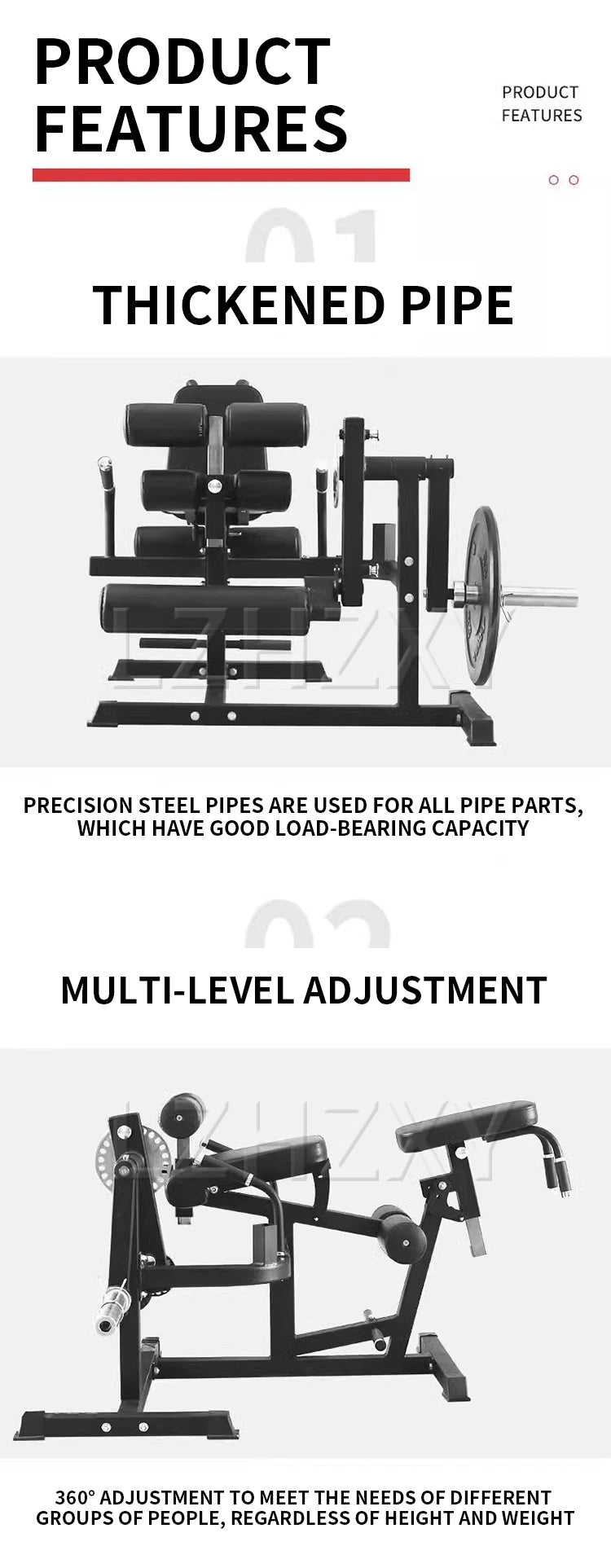 Leg exerciser Machine, Waist and Abdomen Flexion and Extension, Muscle Recovery, Strength Fitness Equipment, Gym