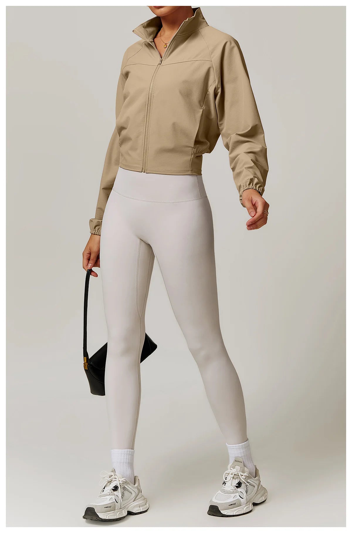 Women's Jacket Long Sleeved Outdoor Fitness Coat Yoga Crop Tops Gym Clothes Sports Tops Jacket Yoga Shirt Workout Sweatshirts