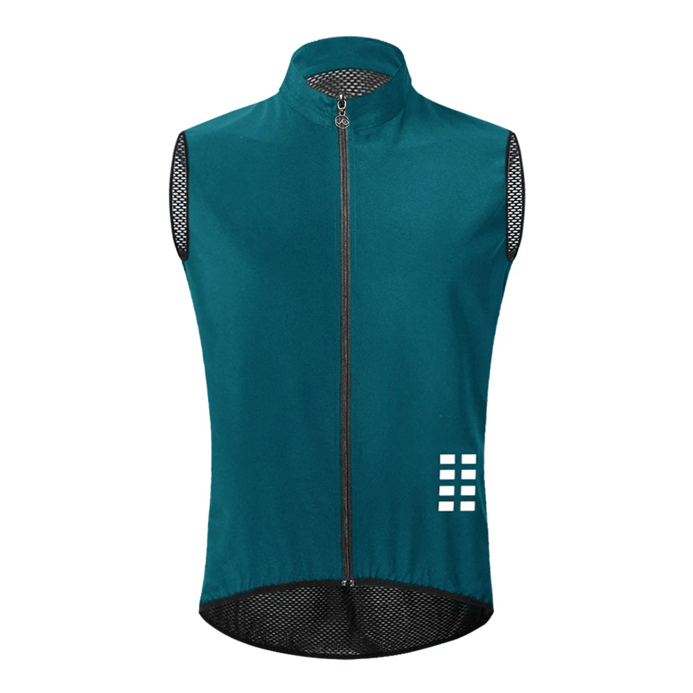 WOSAWE Lightweight Cycling Vest Men Women Reflective Windproof MTB Bike Windbreaker Mesh Back Running Gilet Wind Vest Jacket