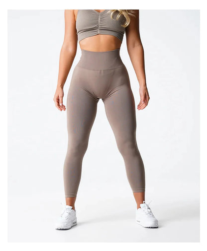 TKITK Solid Leggings Women Seamless Sports  Scrunch Bum Tights cycling shark pants Yoga shorts Gym navigation nv Workout wear