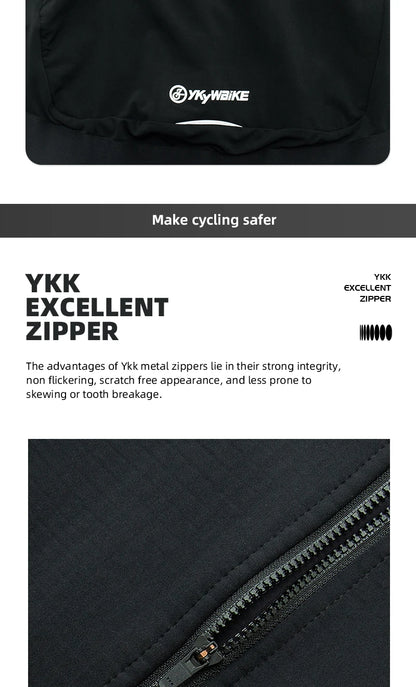 Ykywbike Winter Cycling Jacket 0 Degree Outdoor Warm Fleece Coat Thermal Bike Jacket Mtb Bicycle Jersey Waterproof Windbreaker