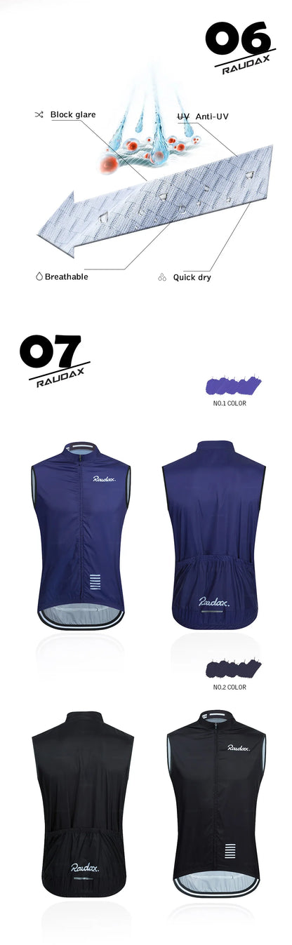 Men Windproof Jackets Summer Sleeveless Cycling Vest Bicycle Wear Clothes Maillot MTB Road Bike Tops Racing Gilet Ropa Ciclismo