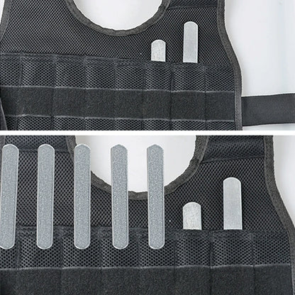 New 20/50 kg Loading Weighted Vest Jacket Load Weight Vest Exercise for Boxing Training Fitness Equipment for Running