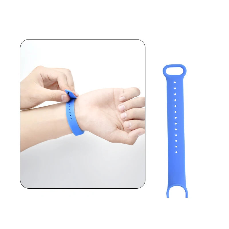 Silicone strap for Xiaomi Mi Band 7 bracelet wrist Miband 5 6 NFC Replacement pulsera Sport correa mi band 7 6 3 4 5 Watchband