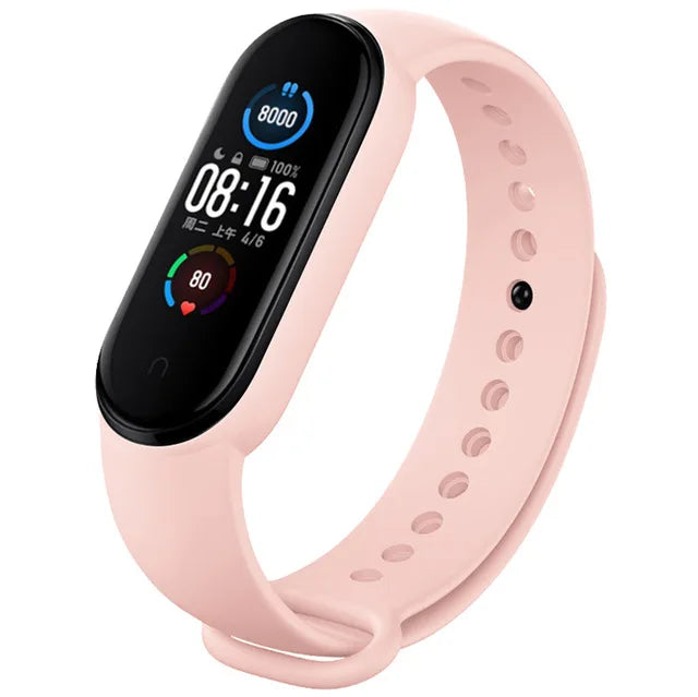 Silicone strap for Xiaomi Mi Band 7 bracelet wrist Miband 5 6 NFC Replacement pulsera Sport correa mi band 7 6 3 4 5 Watchband