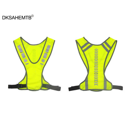 Cycling Reflective Vest High Visibility Safe Jacket for Night Riding Running Jogging Cycling Motorcycle Outdoor Sports Waistcoat