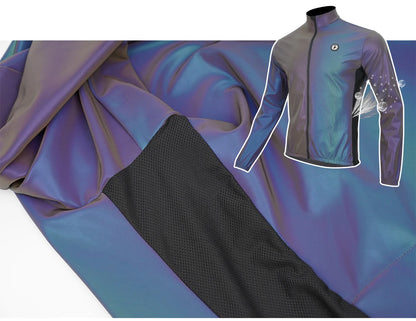 DAREVIE Cycling Jacket Winter Rainbow Reflective PRO Level Cycling Windbreak Men Windproof Waterproof Cycling Jacket Man Women