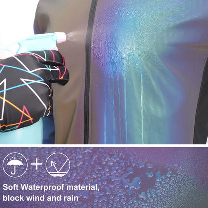 DAREVIE Cycling Jacket Winter Rainbow Reflective PRO Level Cycling Windbreak Men Windproof Waterproof Cycling Jacket Man Women