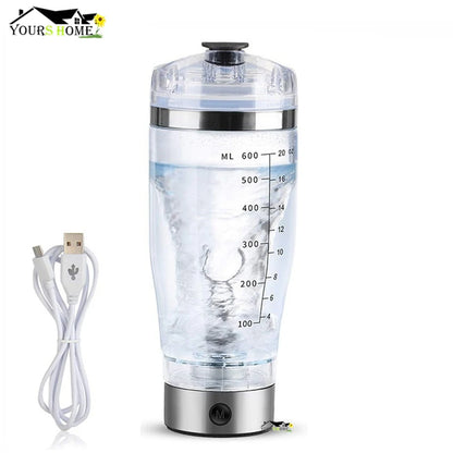 600ml Electric Cocktail Boston Shaker USB Automatic Protein Shaker Portable Movement Mixing Mixer Vortex Tornado My Water Bottle