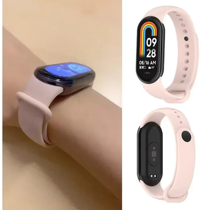 Soft Official Silicone Strap for Xiaomi Mi Band 10 Sports Smart Bracelet Wristband Mi Band 8 9 Replacement Band Accessories Belt