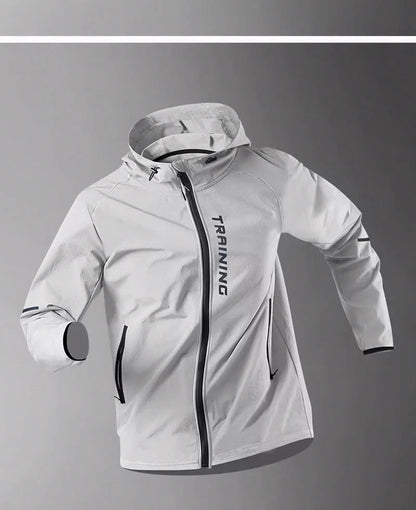 Men's Running Jacket Windproof Sport Training Coat for Spring  Autumn Waterproof  Quick-Dry Rainproof Cycling Windbreaker coats