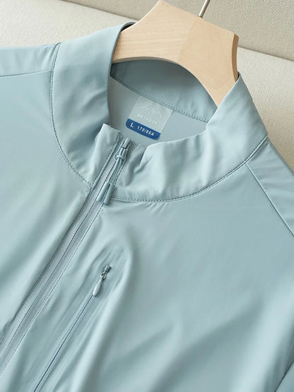Summer UPF50+ Men's Jacket UV Protection Ice Silk Skin Coats Breathable Quick Dry Stretch Nylon Sunscreen Windbreaker Jackets