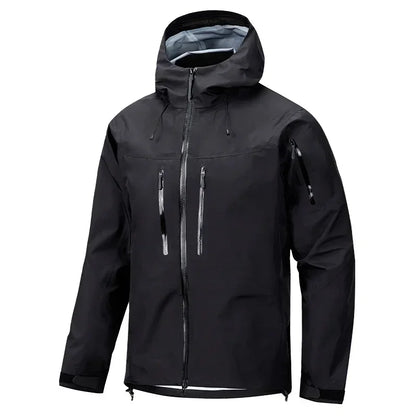 Jacket Men's Sports Casual Soft-shell Zipper Pocket Water Repellent Windbreaker New Autumn Functional Camping Hooded Raincoat