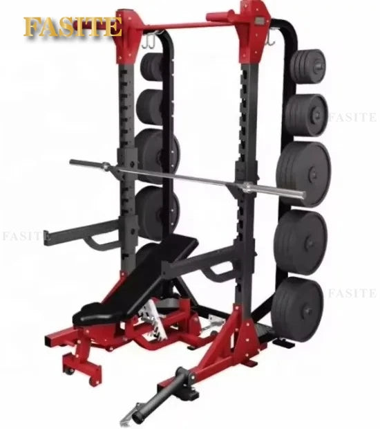 Multi functional Home Gym Equipment Pull Up Bar Pulley Cable Smith Machine Squat Rack
