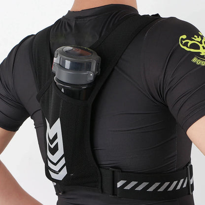 Reflective Running Phone Holder Vest for Men and Women, Jogging, Walking, Exercise,Gym, Workout, 1Pc Adjustable Strap Key Pocket