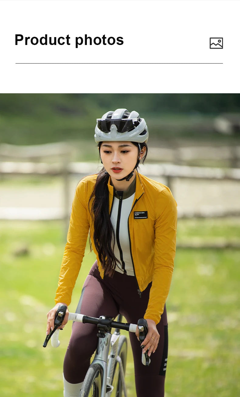 INBIKE Women's Windbreaker Cycling Lightweight Waterproof MTB Clothing for Running Road Bike Biking Top Jacket Clothes Quick Dry