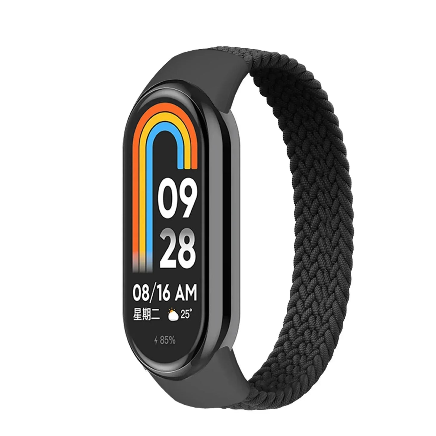Nylon Braided Solo Loop for xiaomi Mi band 9 8 Strap Watchband NFC Watch Bracelet smart Miband belt correa on Mi band 7 6 5 4 8