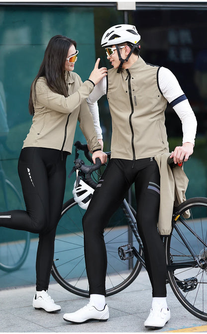 WOSAWE Windproof Waterproof Ultralight Cycling Jacket MTB Bicycle Long Sleeve Windbreaker Detachable Sleeveless Bike Coat