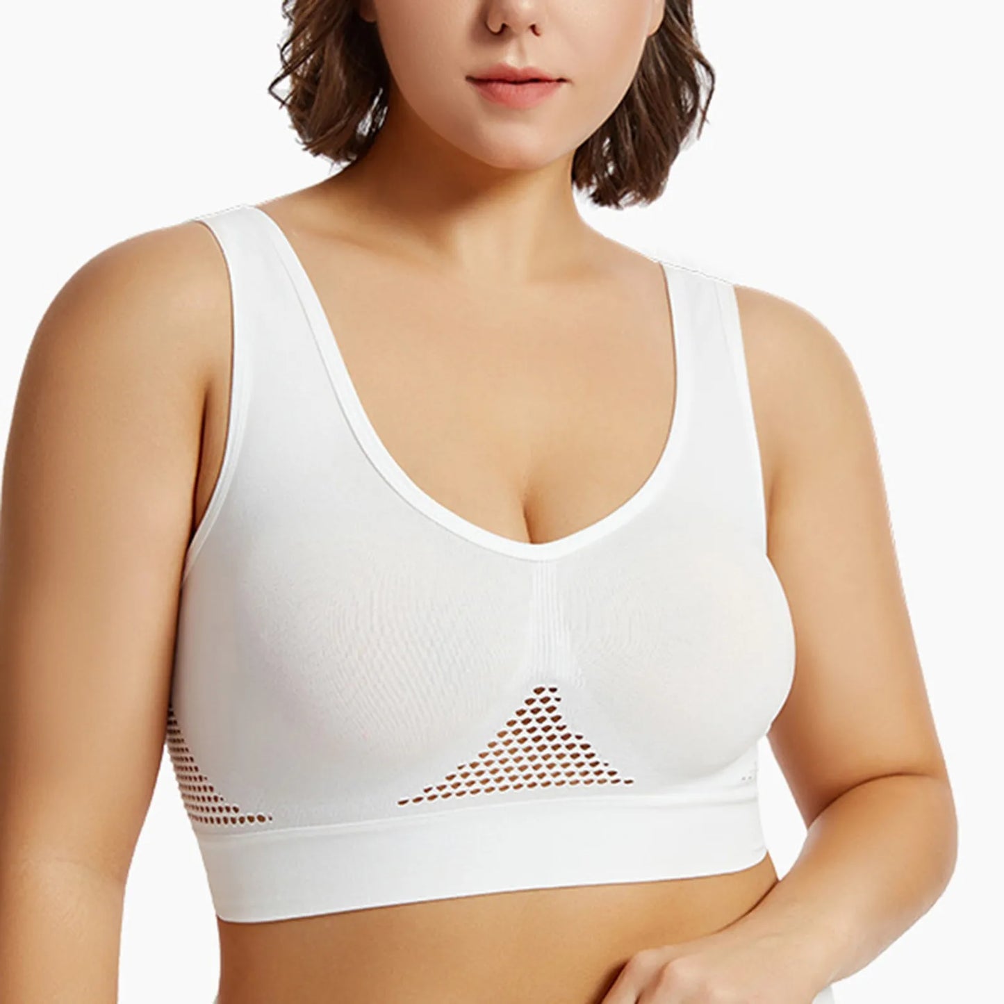 S-4XL Women Yoga Sport Bra Breathable Fitness Running Active Vest Padded Crop Tops Underwear gym Yoga top bras