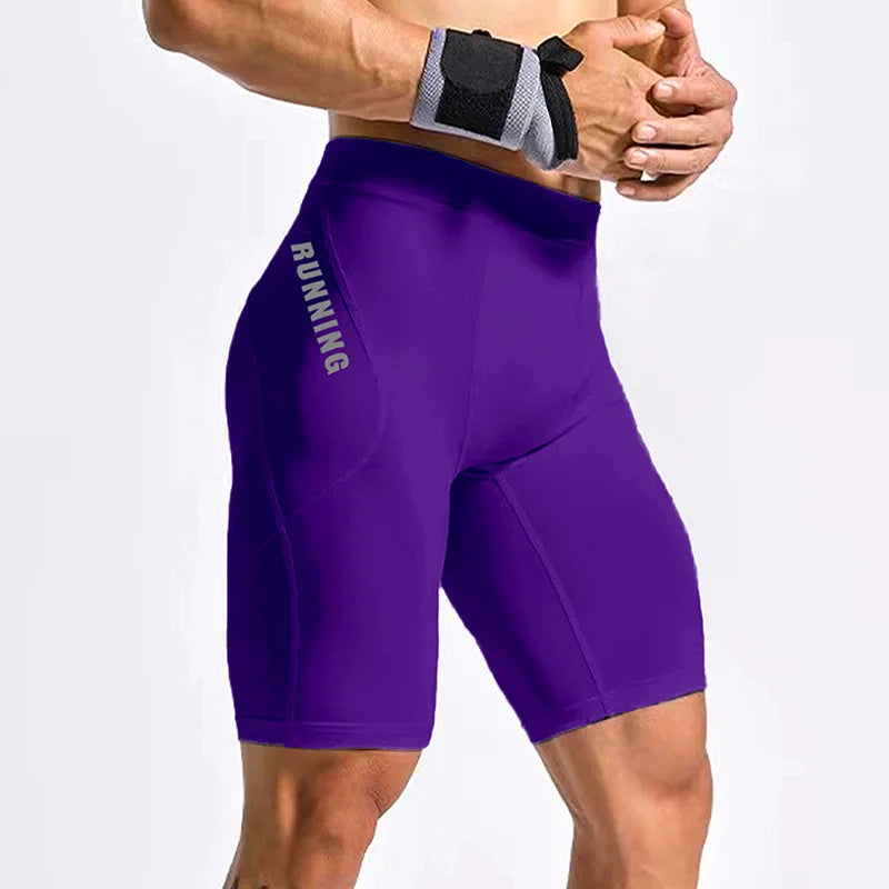 Men's Bodybuilding Shorts Gym Running Leggings Male Joggings Elastic Compressions Sweatpant Football Basketball Tights Trousers