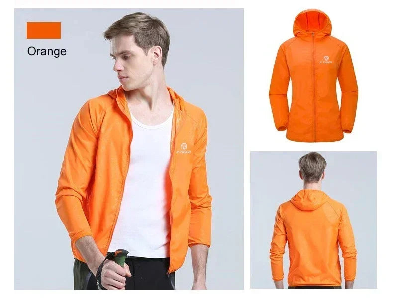 X-TIGER Skin Hiking Jacket Men Women Waterproof Quick Dry Camping Windbreaker Trekking Fishing Rain Coat Outdoor Anti UV Clothes
