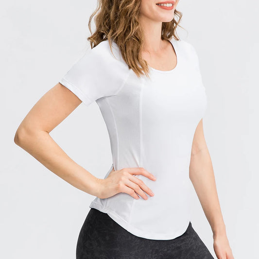 Short-Sleeve Quick-Dry Yoga Top