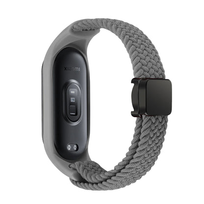 Nylon Braided Strap For Mi Band 9 8 Bracelet Magnetic Buckle Watchband For Xiaomi Mi Band 7 6 5 4 3 Wristband Correa Accessories