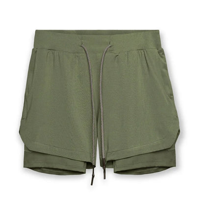 Camo Running Shorts Men Gym Sports Shorts 2 In 1 Quick Dry Workout Training Gym Fitness Jogging Short Pants Summer Men Shorts