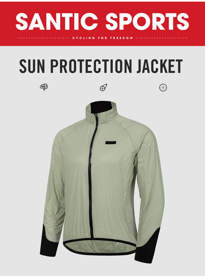 Santic Cycling Jackets Summer Bicycle Jackets Windbreaker  Riding Outdoor Sunscreen Riding Equipment