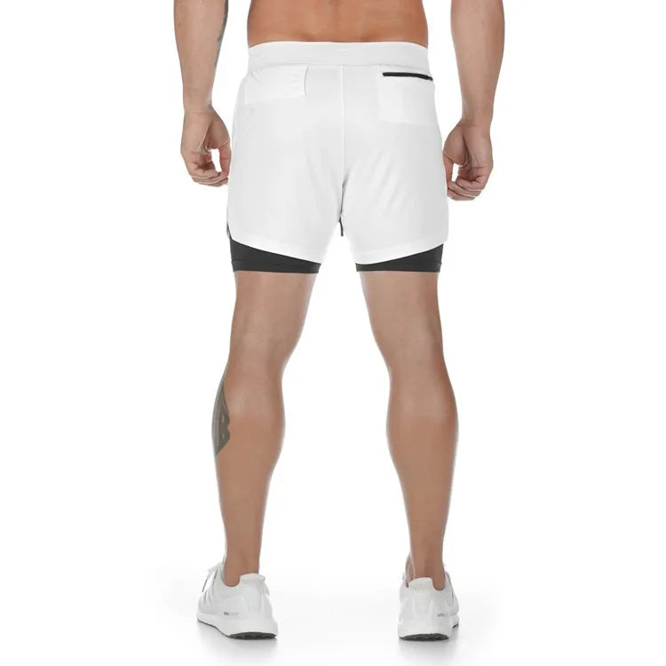 Camo Running Shorts Men Gym Sports Shorts 2 In 1 Quick Dry Workout Training Gym Fitness Jogging Short Pants Summer Men Shorts