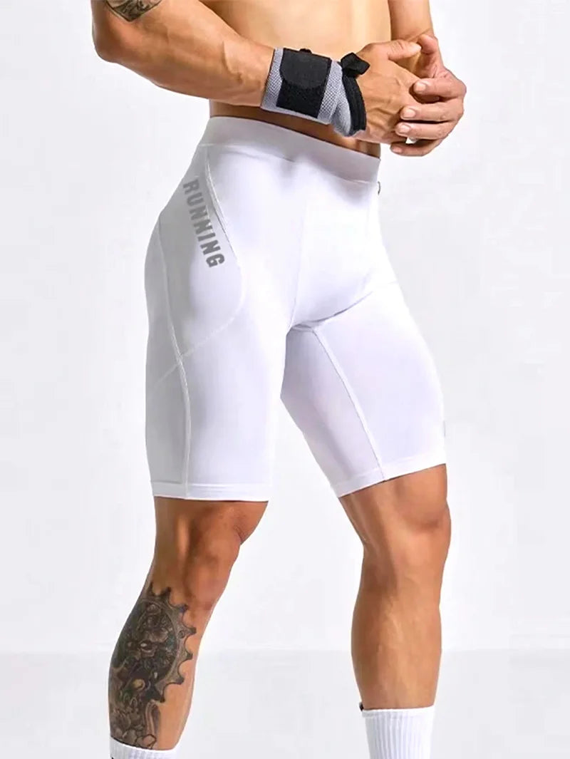 Men's Bodybuilding Shorts Gym Running Leggings Male Joggings Elastic Compressions Sweatpant Football Basketball Tights Trousers