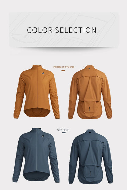 Lameda Men's Cycling Jacket Lightweight Men's Windbreaker Long Sleeved With 3 Pockets Bicycle Coat Clothes