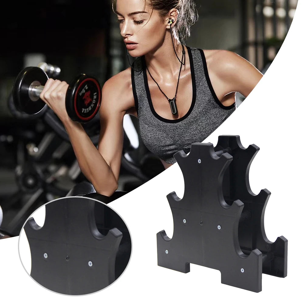 Dumbbell Holder 3 Tier Dumbbell Rack Stand Only Compact Weight Rack for Dumbbells Small for Home Gym Workout