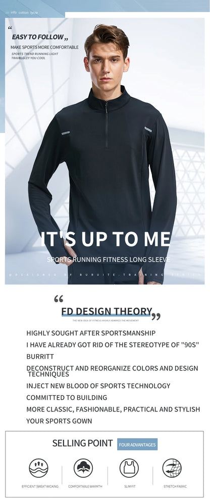 Men’s Athletic Long-Sleeve Hoodie