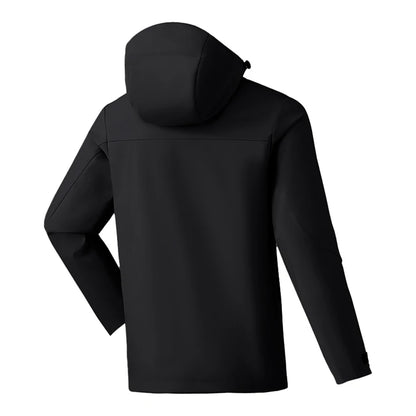 EUMERGX Unisex Waterproof Windbreaker Jacket - Single-Layer Raincoat for Hiking, Camping - Certified Moderate Rain Protection